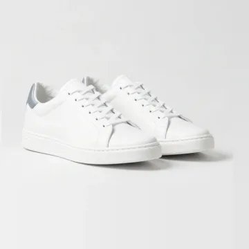 White low-top sneakers