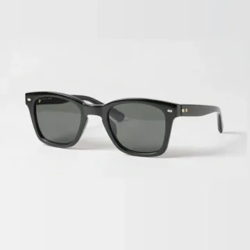 Black-framed sunglasses