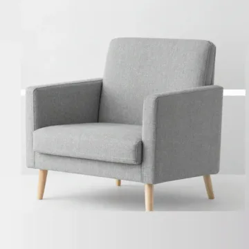 Three-seater fabric sofa