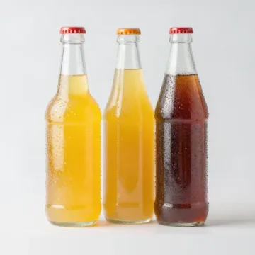 Cold soft drink bottles
