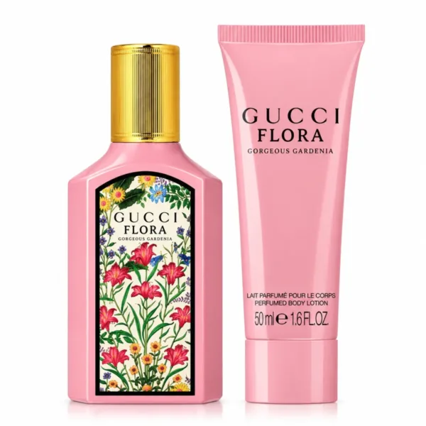 Gucci Flora Gorgeous Gardenia Eau de Parfum & Body Lotion Set, 50 ml