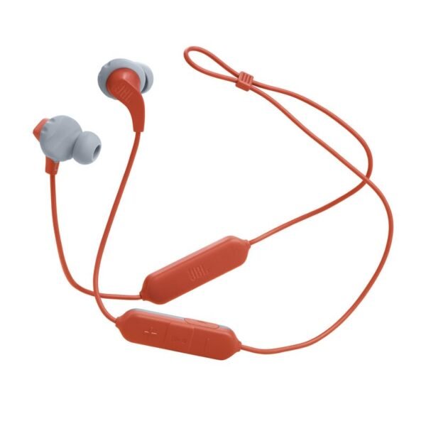 JBL Endurance Run 2 Wireless Earbuds, Coral Orange