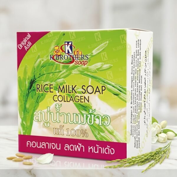 K.Brothers Rice Milk Collagen Soap, 60g