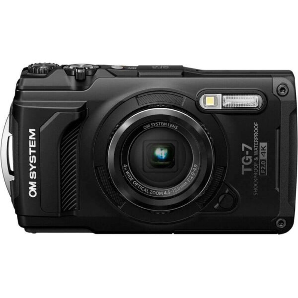 OM SYSTEM TG-7 Tough Compact Camera, Black